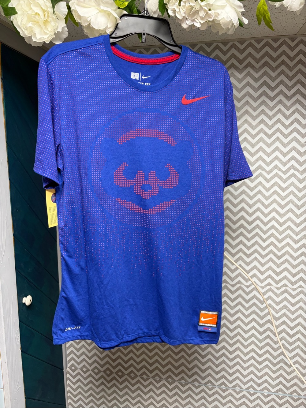 Nike Men’s Royal Blue Short-Sleeve Dri-FIT Cooperstown Series Chicago Cubs Tee